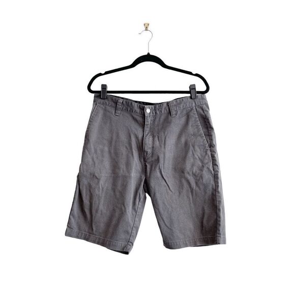 Volcom Men's True To This Flat Front Stretch Casual Chino Shorts Gray Size 33 - Picture 1 of 10